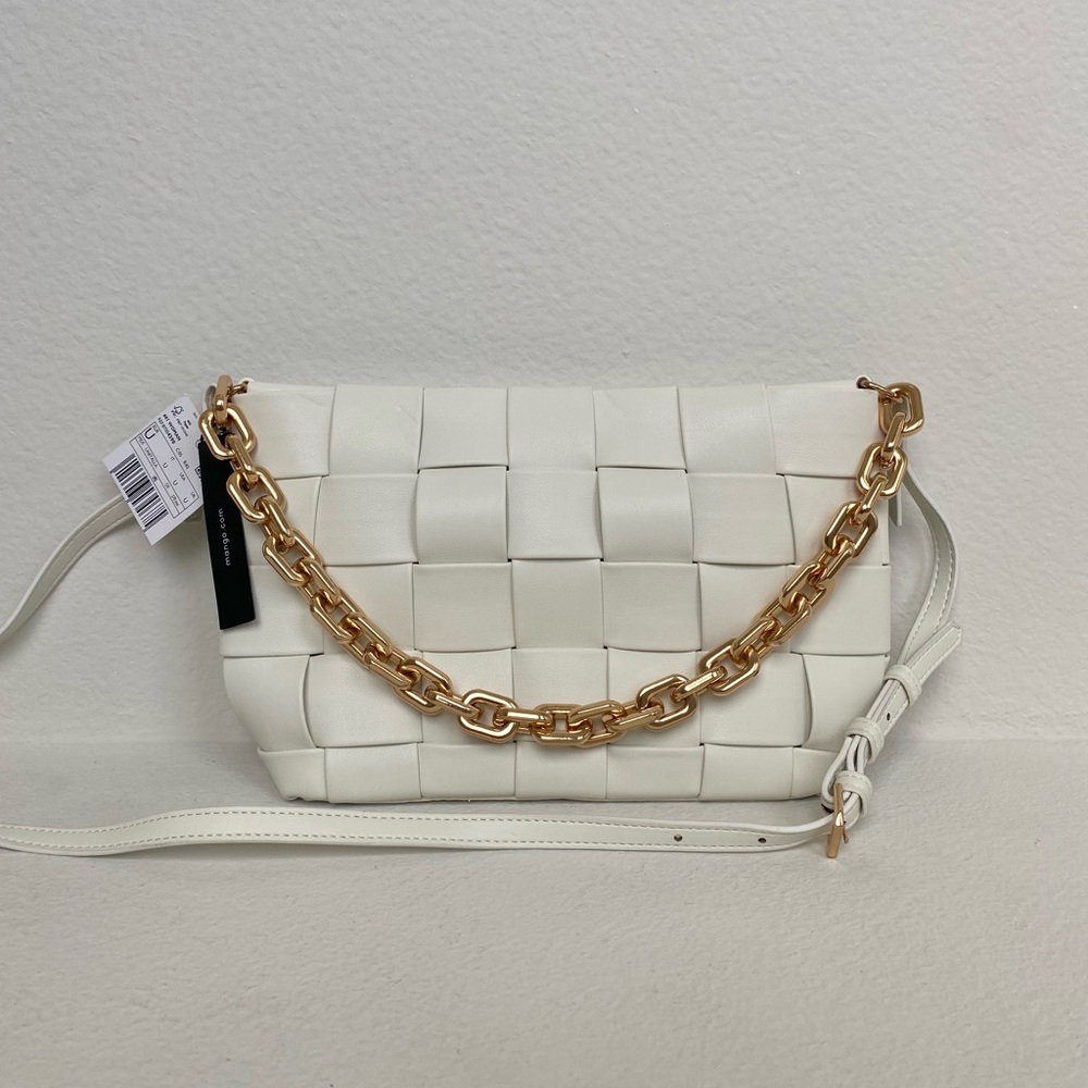 White Crossbody Bag - Mango